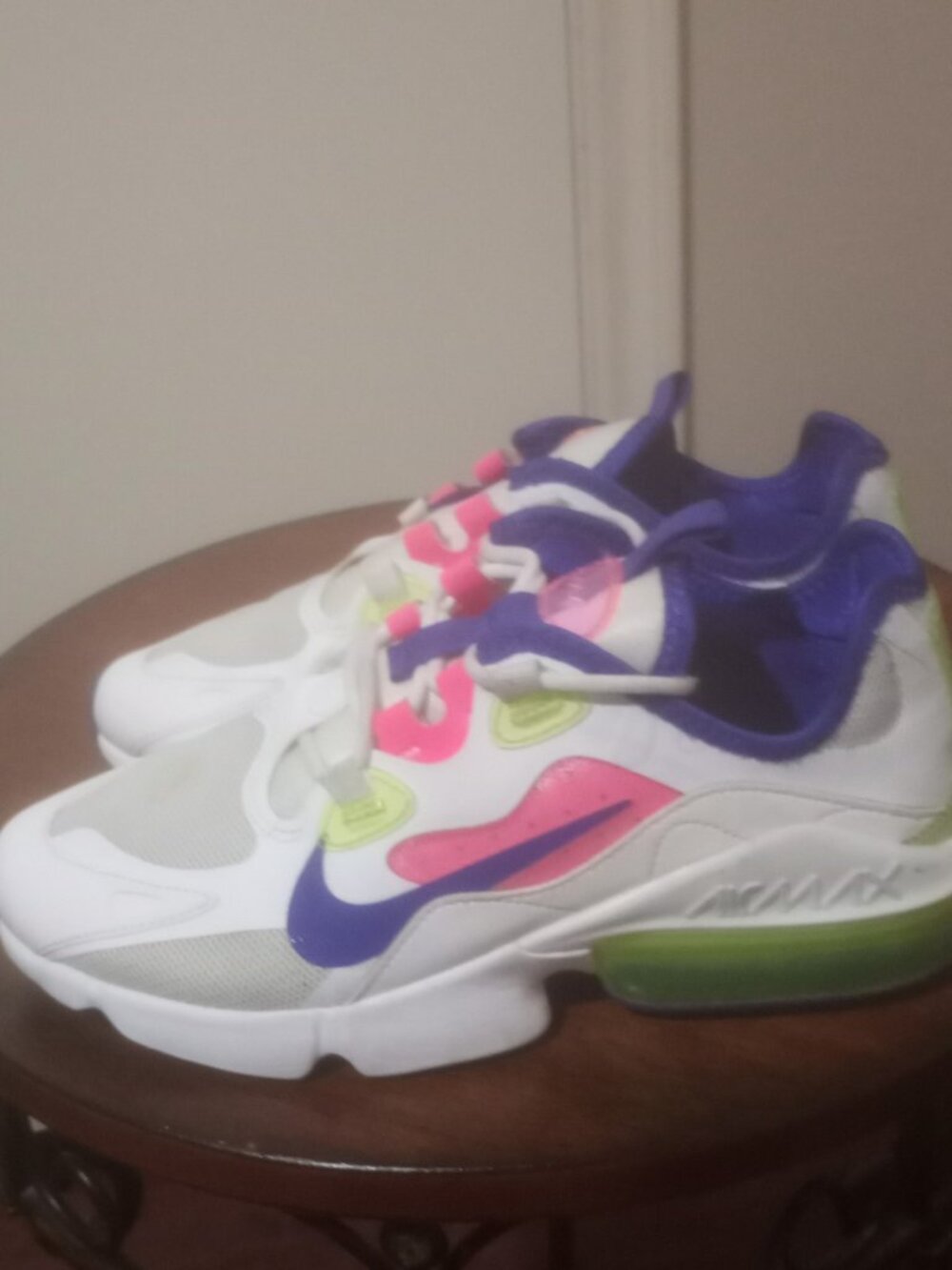 Nike Air Max Shoes Womens Size 6.5 White Multicolor Mesh Sneakers CZ0436-100 - Picture 9 of 15